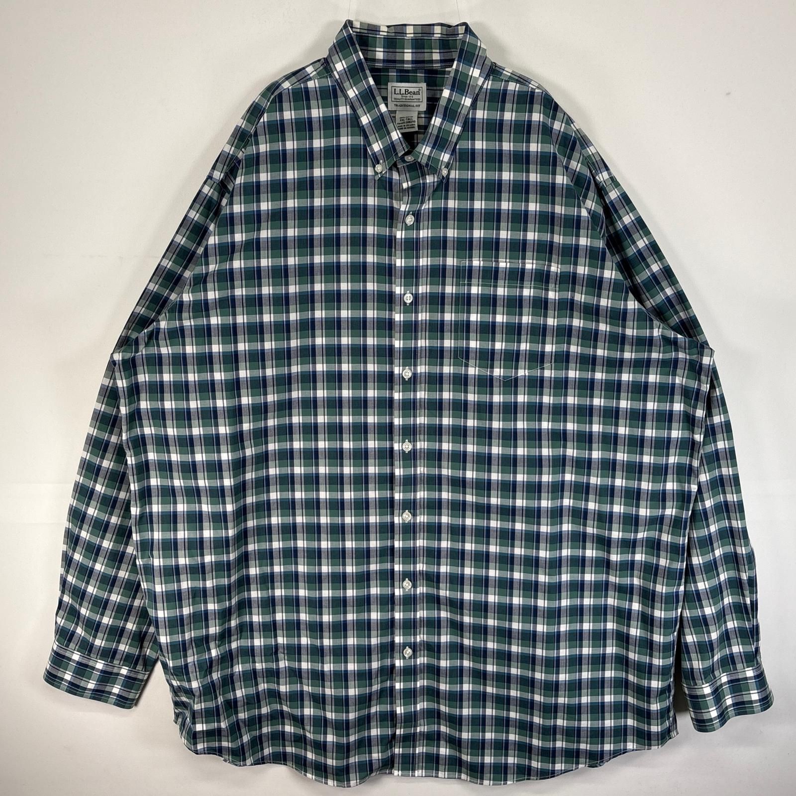 古着 エルエルビーン L.L.Bean 長袖シャツ チェック 大きい