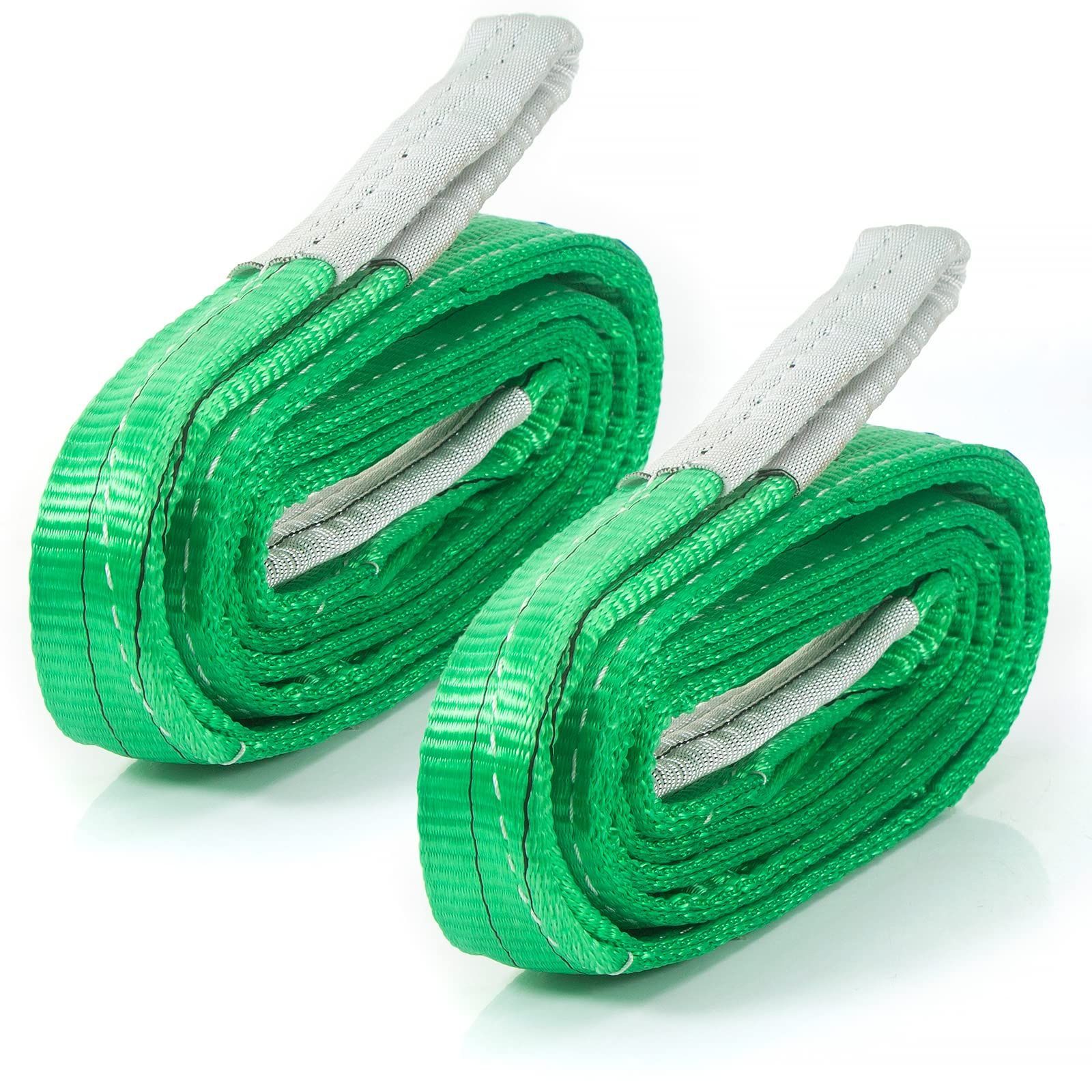 【特価セール】道具 園芸 牽引工具 荷吊りベルト 安全ロープ 出荷 ポリエステル製 幅50mm 長さ3M 引越し【2本セット】 使用荷重2000kg スリングベルト JiiinMiiin