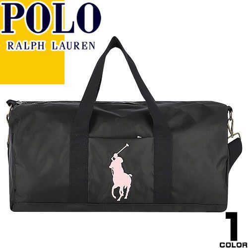 ポロ ラルフローレン Polo Ralph Lauren バッグ ボストンバッグ ダッフルバッグ メンズ レディース ビッグポニー 2way 旅行 就学旅行 スポーツジム ゴルフ 軽量 黒 ブラック BIG PONY DUFFLE BAG 4AR066