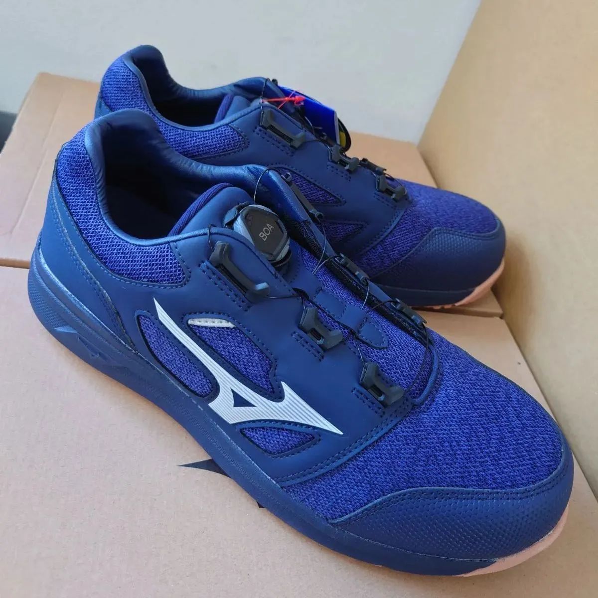 Mizuno BOAシステム安全靴 ネイビー Mizuno BOAシステム搭載 安全靴 ネイビー 商品の詳細 (サイズ一覧