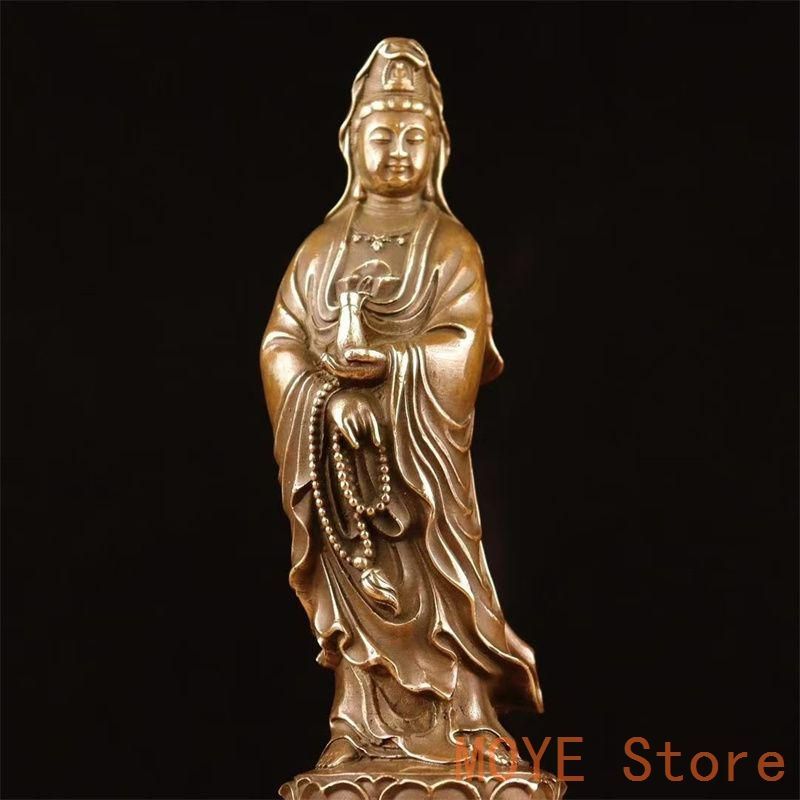 銅製 仏像 浄水観音菩薩仏像 仏間供養 銅製品 工芸品 置物 銅製 仏像 浄水観音菩薩仏像 仏間供養 銅製品 工芸品 置物