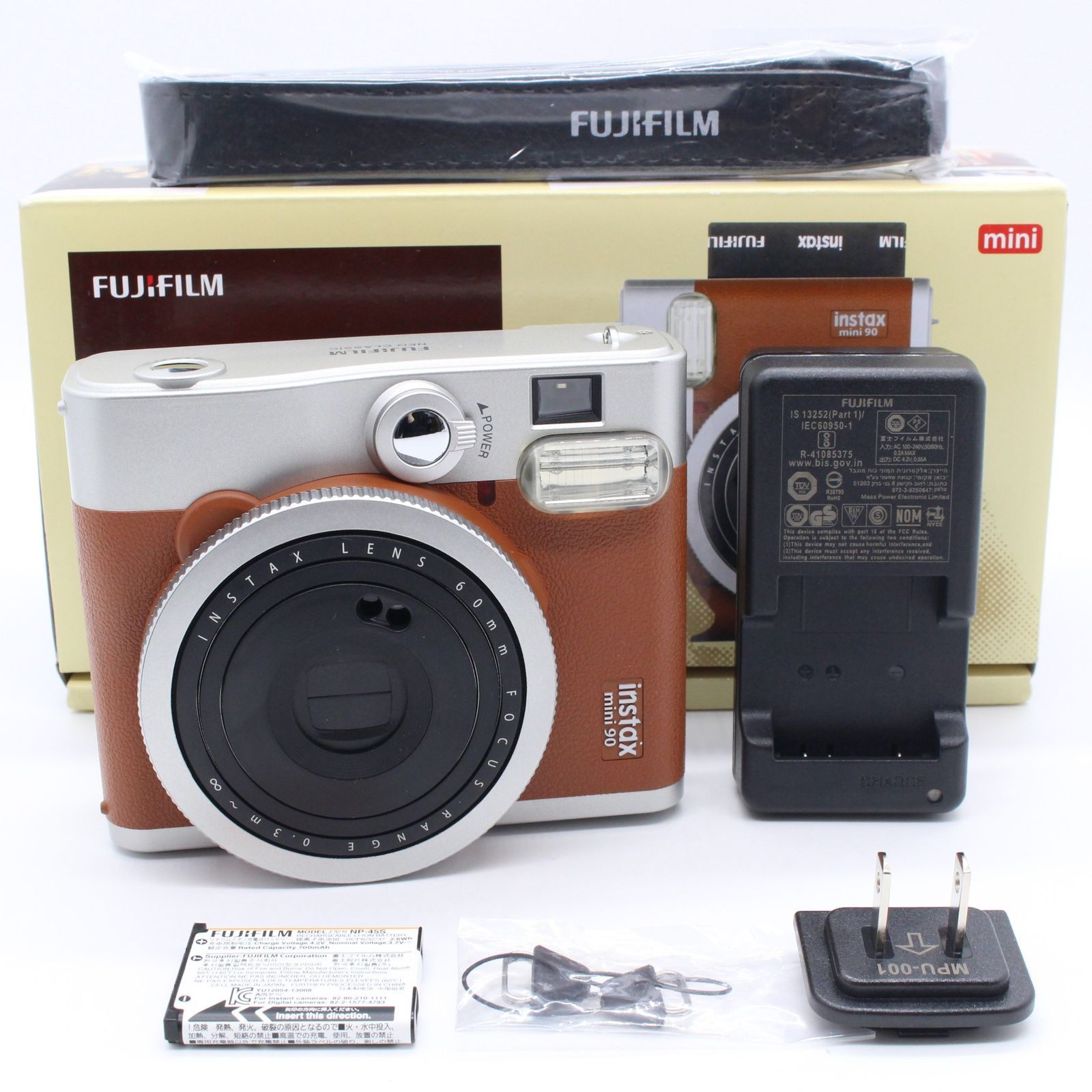 上品 FUJIFILM チェキ instax mini 90 ネオクラシック ブラウン