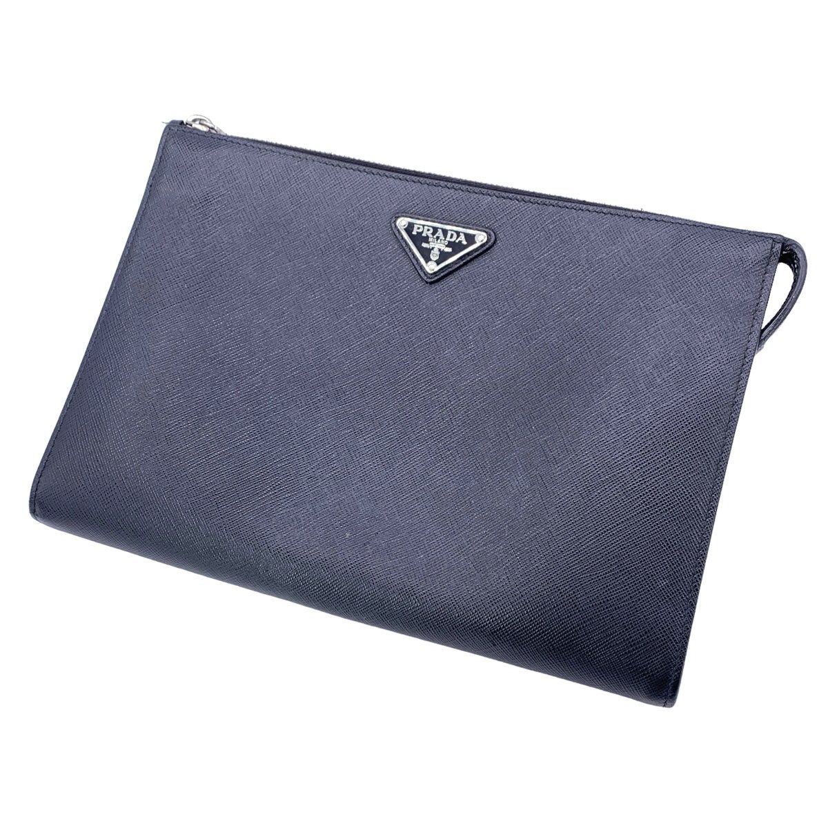PRADA プラダ クラッチバッグ　セカンドバッグ □ 1円 未使用保管品 極 美品 □ PRADA プラダ サフィアーノ レザー クラッチバッグ  セカンドバッグハンドバッグ 白タグ 175 黒 メンズ(メンズライン)｜売買されたオークション情報、Yahoo!オークション(旧ヤフオク!)  の商品情報をアーカイブ公開 - オークファン（aucfan