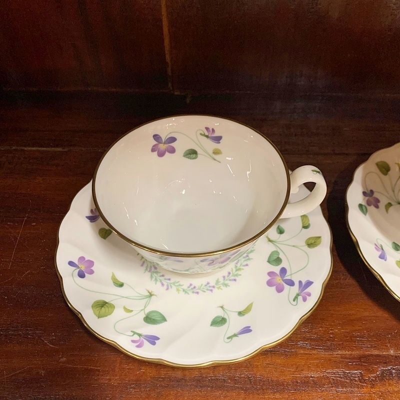 ノリタケ　バイオレットドリームティーセット　2セット(12点) ノリタケ バイオレットドリームティーセット 2セット(12点