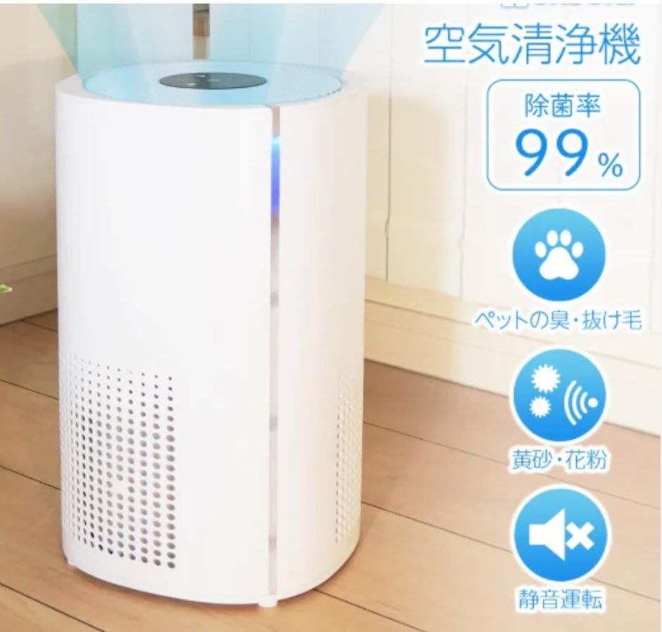 ♥ 空気清浄機 多機能 小型 消臭 省エネ 花粉 脱臭機 たばこ 除菌 ペット