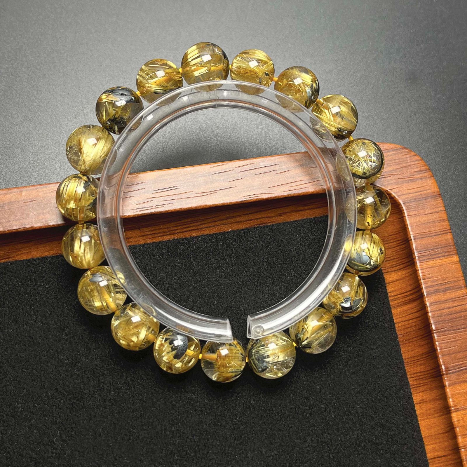太陽花タイチンルチル 黄金針水晶