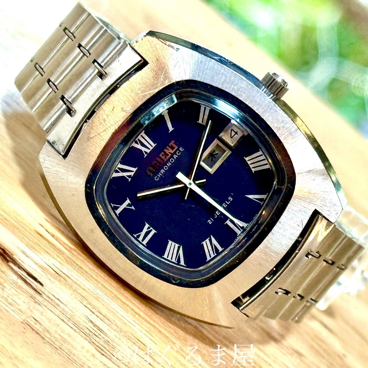 1970年代オリエント クロノエース 希少 1970年代製造 オリエント クロノエース 自動巻 デイデイト付 メンズ OH