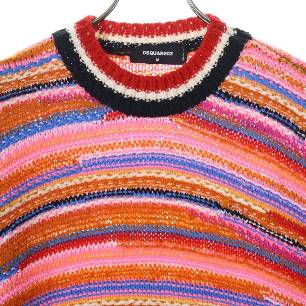 DSQUARED2 - ディースクエアード 22AW クルーネック カシミヤニット セーター XS DSQUARED2 - ディースクエアード 22AW クルーネックカシミヤ