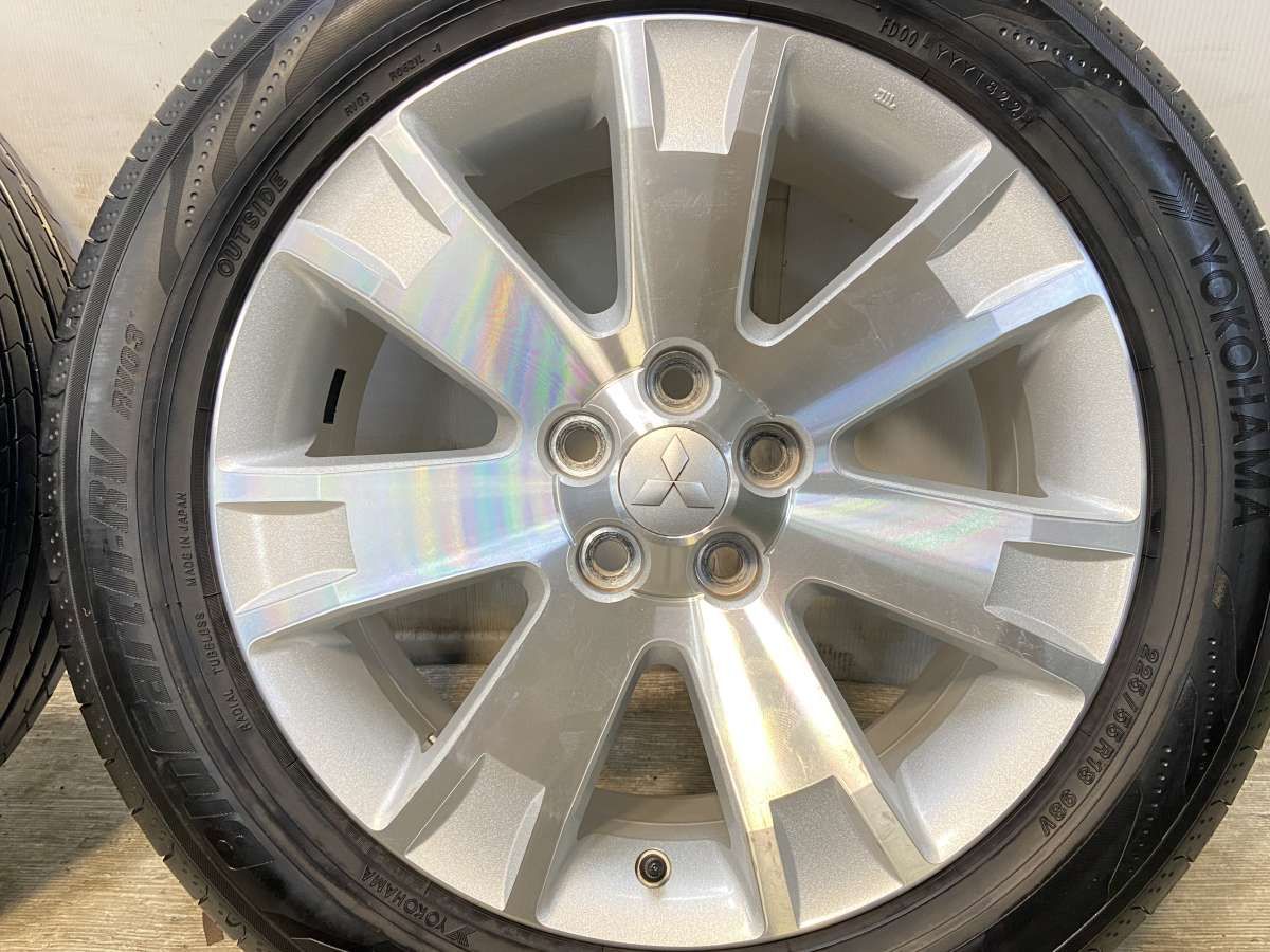 225 55R18 ヨコハマ ブルーアース-RV RV-03 三菱純正 18x7.0 38 114.3-5穴 タイヤ サマータイヤ ホイールセット 4本セット s18250910040 FFCRYSTALESIA_COM