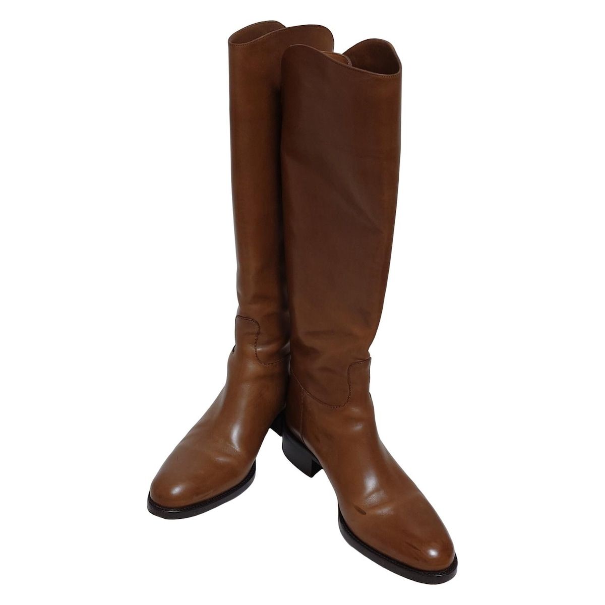 SARTORE サルトル ロングブーツ 37 レディース - ライトブラウン レザー