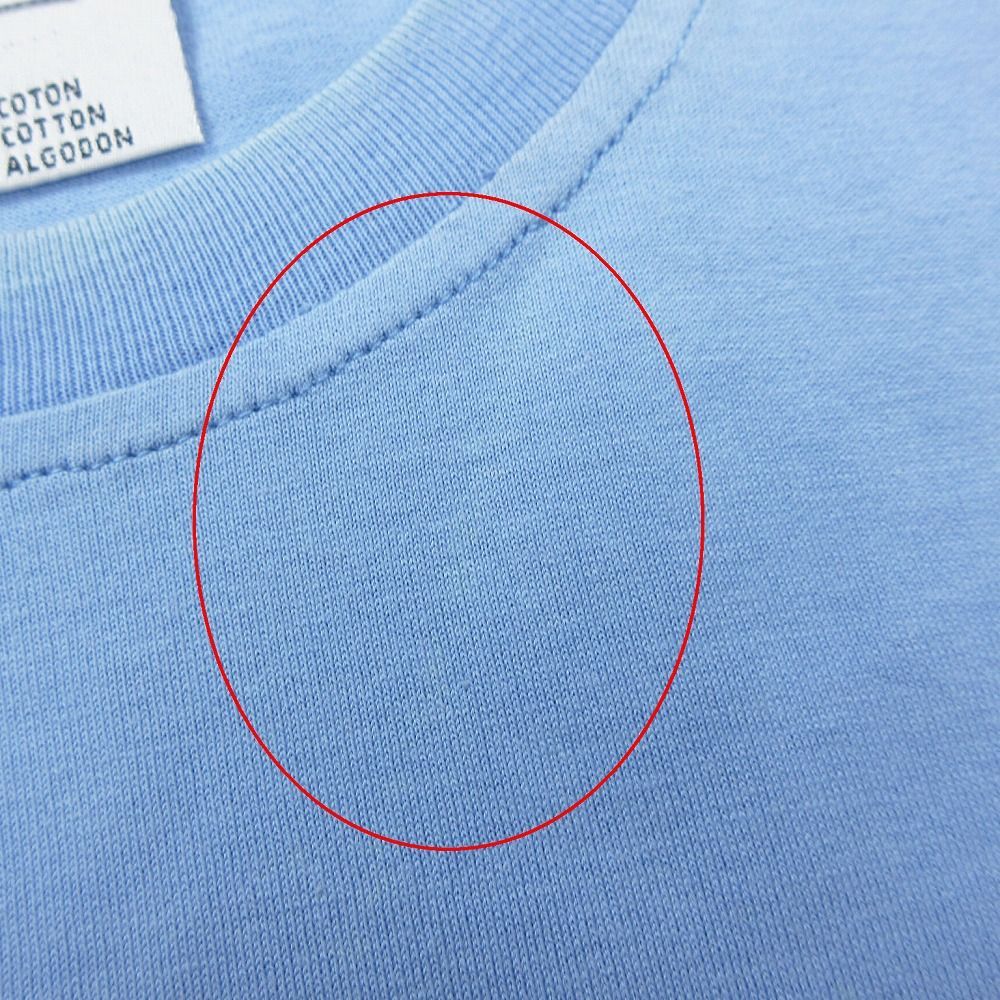 HERMES ライトブルー Vネック Tシャツ HERMES ライトブルー Vネック Tシャツ