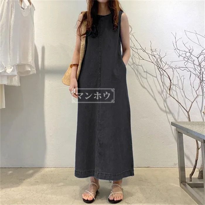 ウィムガゼット　デニムノースリーブロングワンピース Whim Gazette(ウィム ガゼット)のDENIMワンピース通販 | 集英社