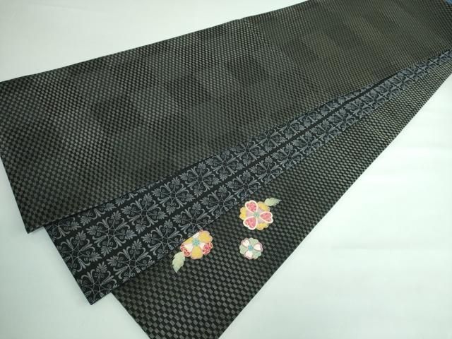 平和屋本店□極上 SALAMU サラム 藤井勝比琥 両面 太鼓柄袋帯 花瓶更紗