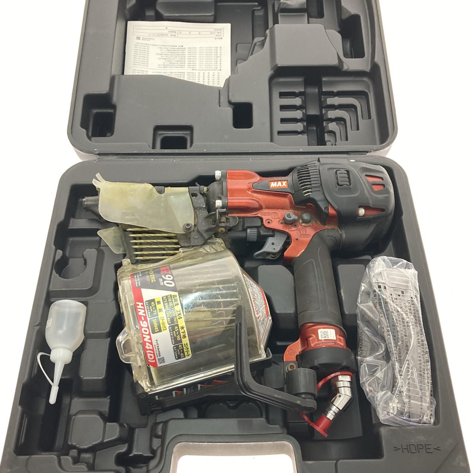 □□MAX マックス 90ｍｍ高圧 釘打機 スーパーネイラ HN-90N4