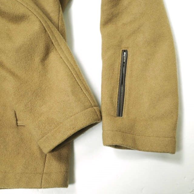 SOPHNET. ソフネット 日本製 WOOL MELTON HOODED SHORT BLOUSON ウールメルトンフーデッドショートブルゾン  SOPH-123035 M キャメル アウター g15611 - メルカリ