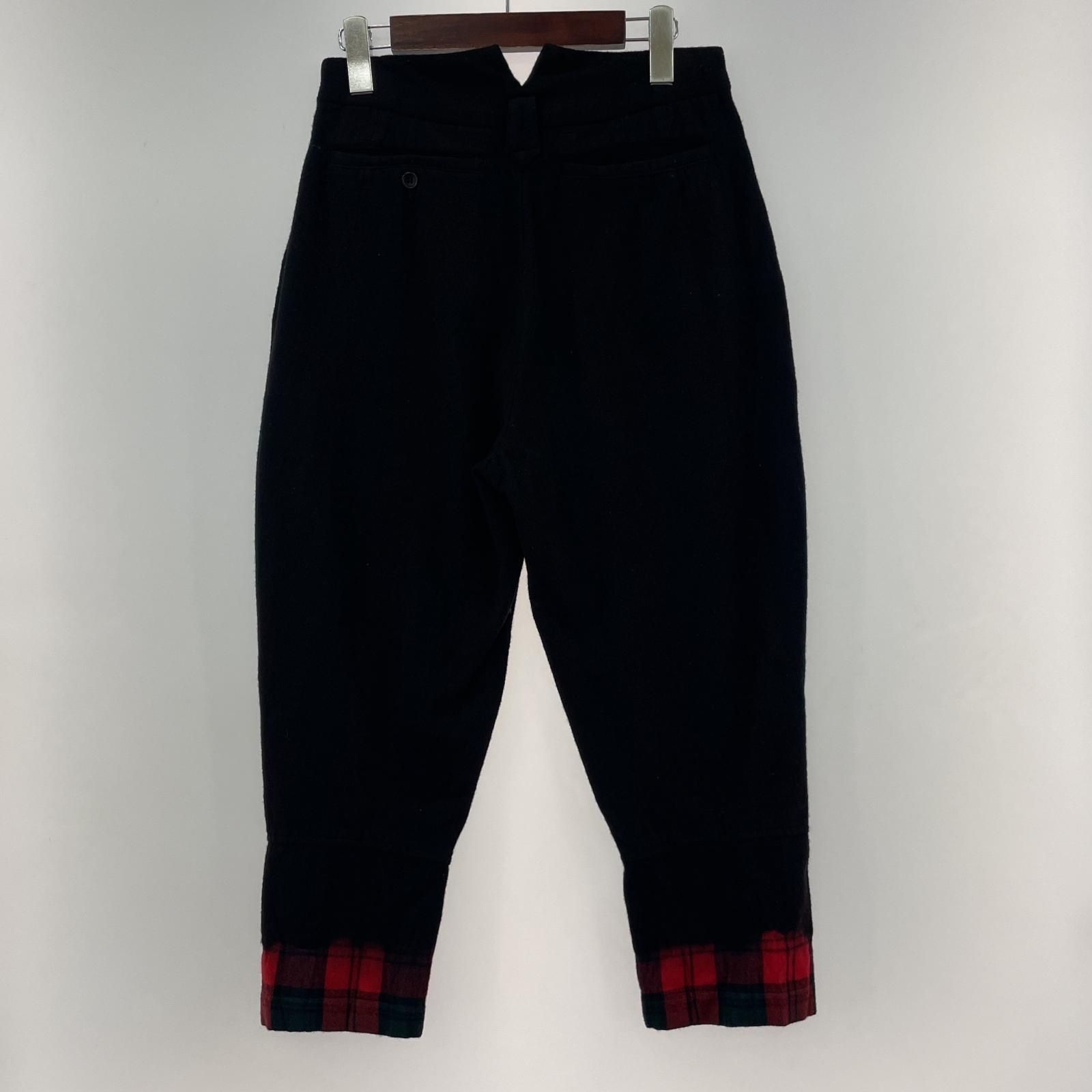 ブラック コムデギャルソン 1D-P002 サルエルパンツ 日本製 S ブラック コムデギャルソン 1D-P002 サルエルパンツ 日本製 S