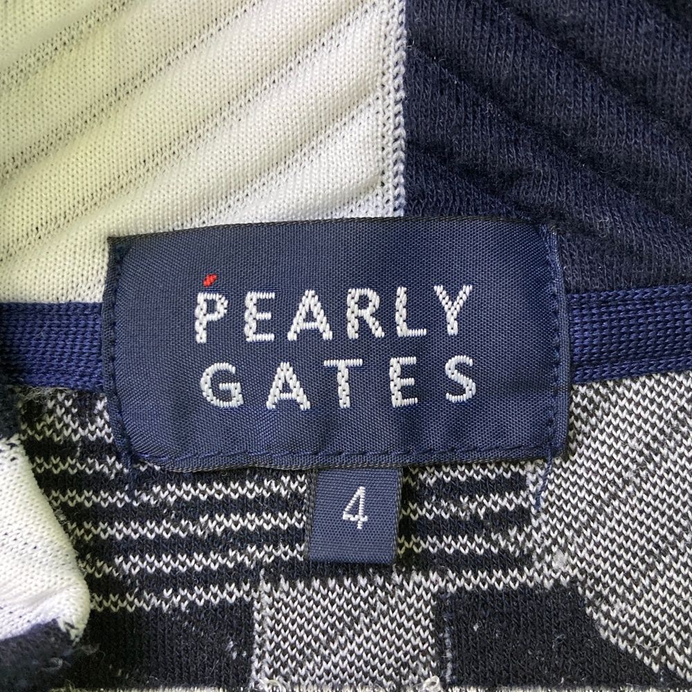 サイズ：4 PEARLY GATES パーリーゲイツ  ジップジャケット 総柄 ホワイト系 [240101486382] ゴルフウェア メンズ ストスト サイズ：4 PEARLY GATES パーリーゲイツ ジップジャケット 総柄