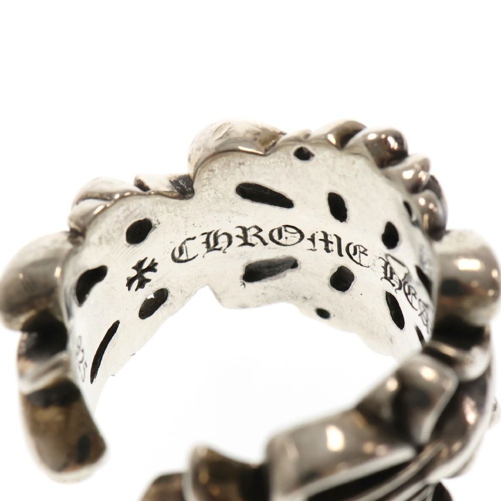クロムハーツ Chrome Hearts FLRL CRS 1DIA/フローラルクロス サイズ:10号 1ダイヤ/シルバーリング 中古 GZ11 CHROME HEARTS クロムハーツ FLRL CRS フローラルクロス シルバー