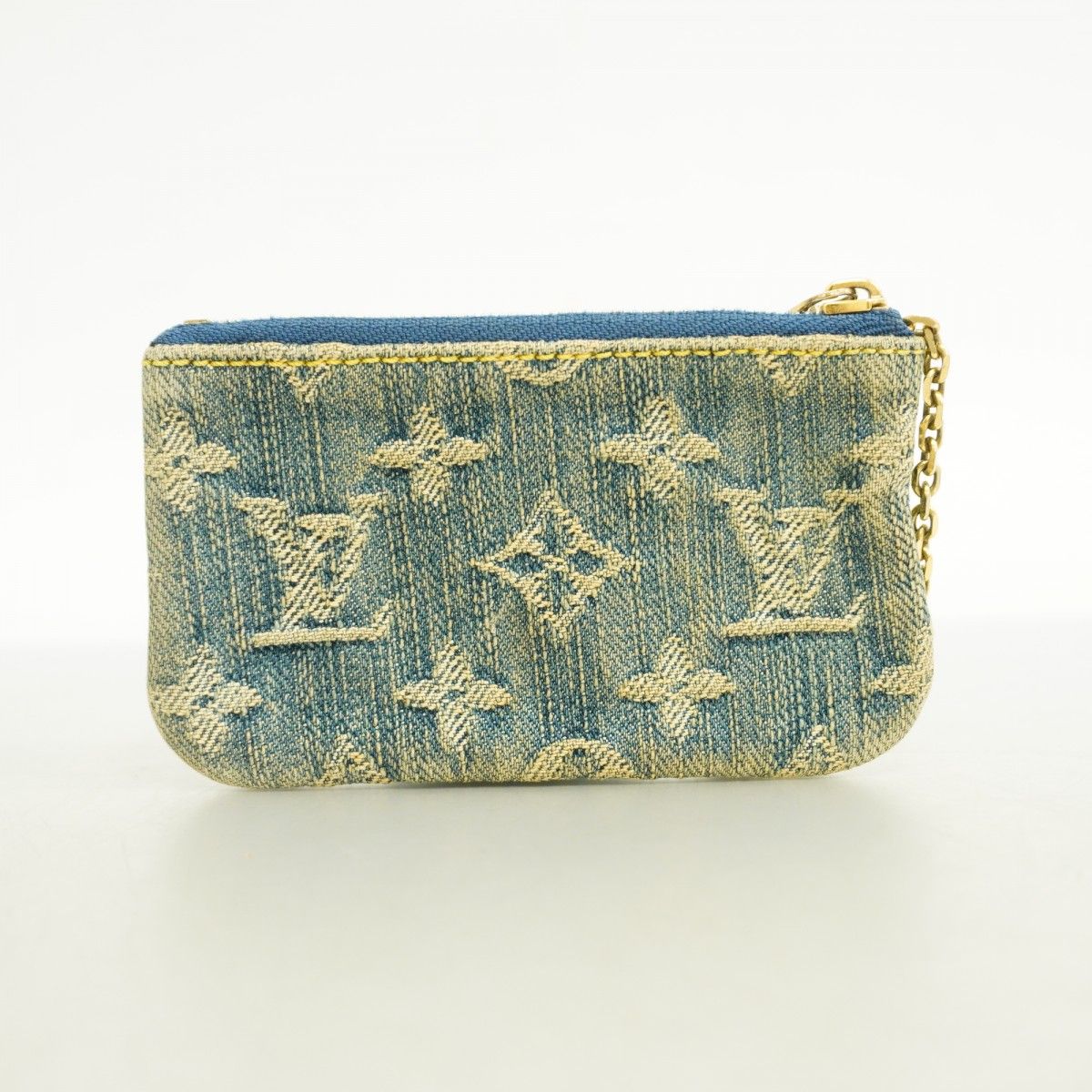 5ma0508】ルイヴィトン コインケース モノグラム・デニム ポシェット  