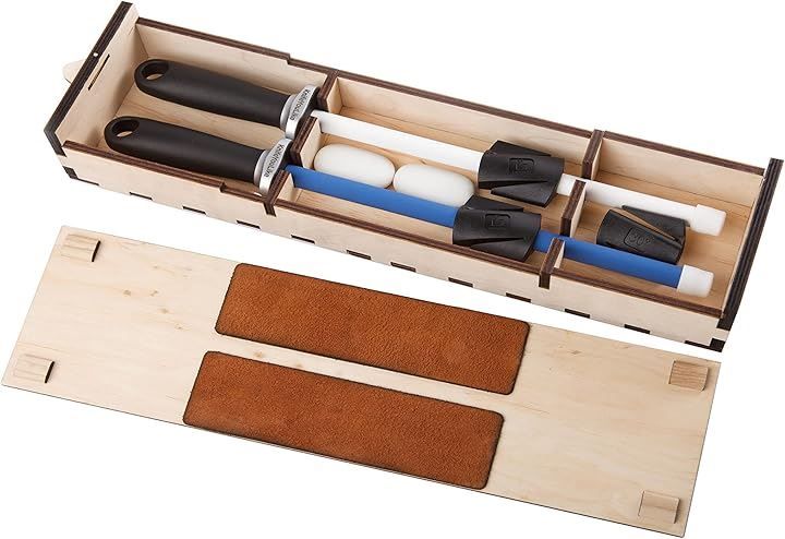 KnifeYouLike もう研がずにはいられない 進化したハイブリッド包丁研ぎ器 シャープナーキット プロの技術を簡単に再現 クリア