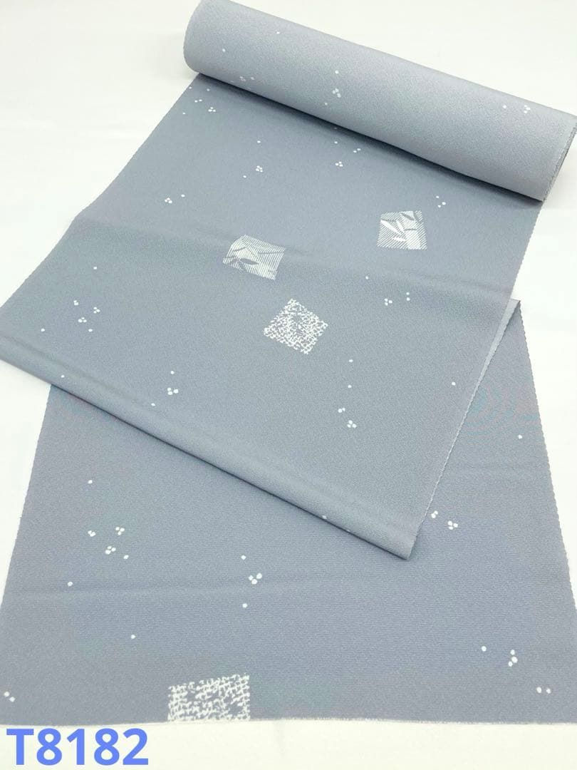 小紋 三重織 個性的 全体柄 40cm巾 正絹 反物 正絹着物｜小紋/きものと