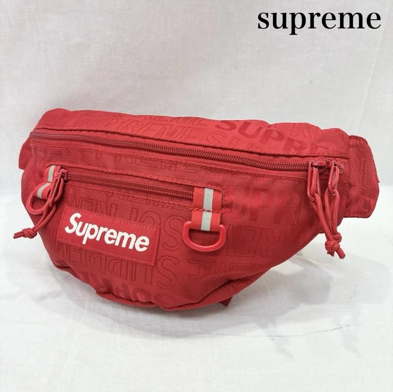 Supreme ボディバッグ 赤 Supreme シュプリーム 20SS Waist Bag Red BOX LOGO ボックス