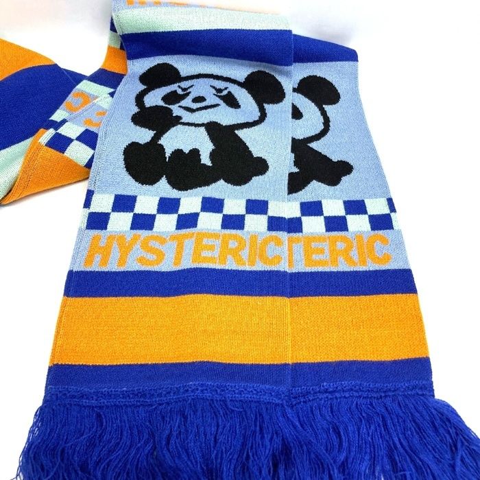 美品 HYSTERIC GLAMOUR マフラー ☆HYSTERIC GLAMOUR ヒステリックグラマー パンダ ストライプ
