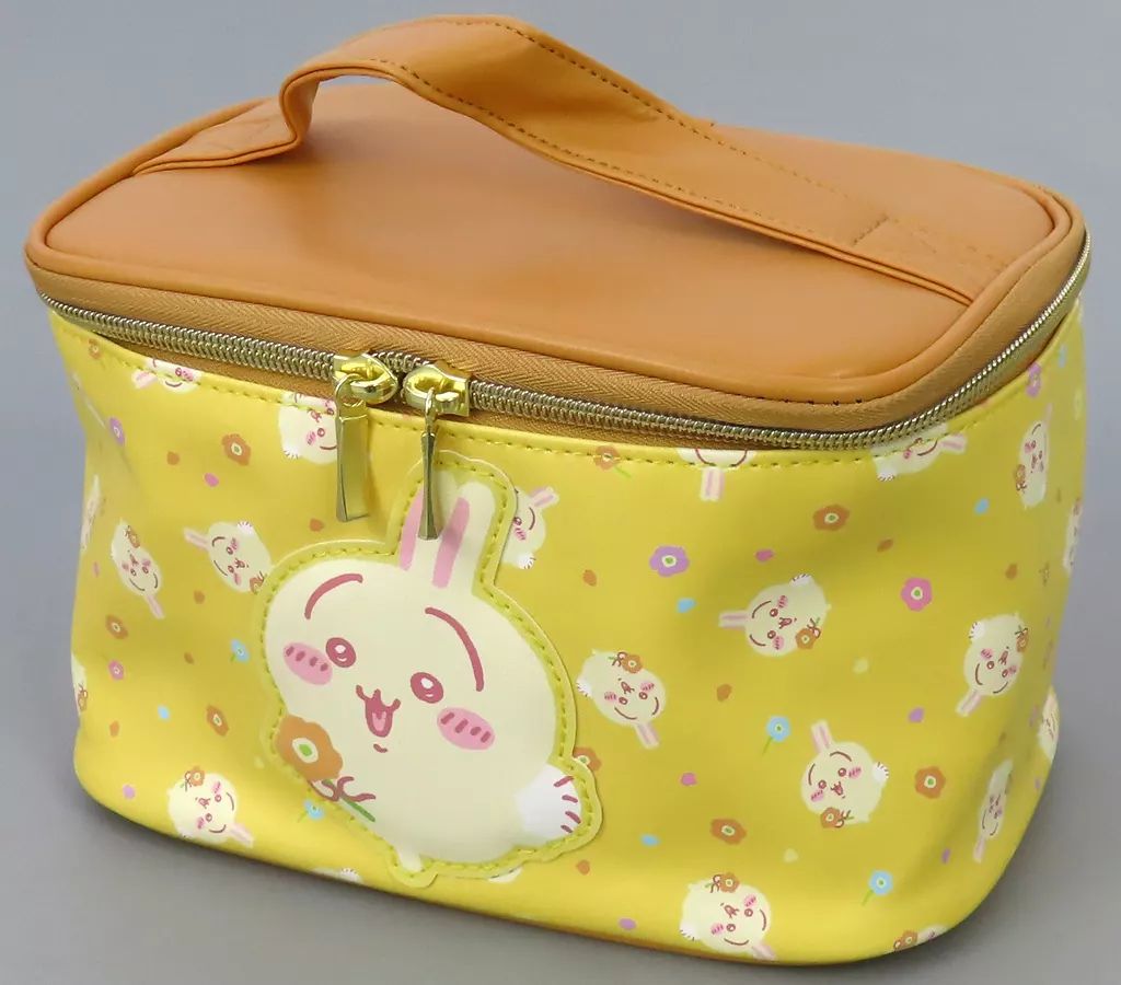 中古】バッグ うさぎ(花) ミラー付きバニティポーチ 「ちいかわ