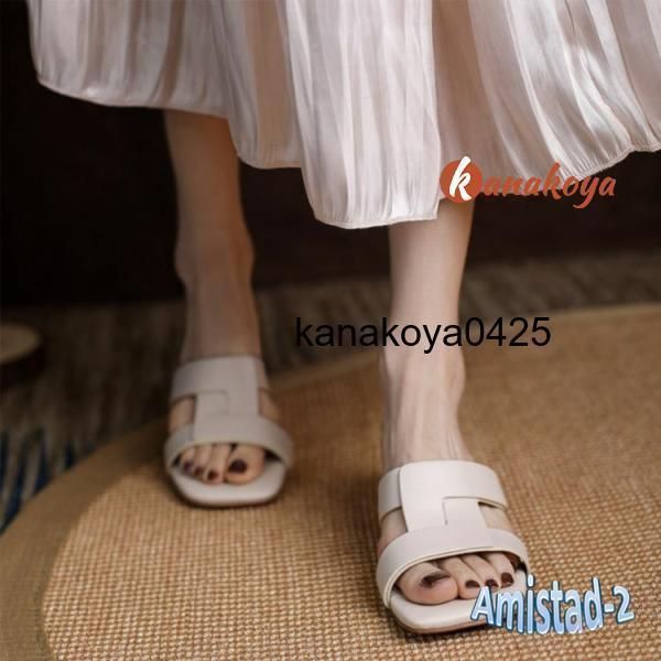  ミュール レディース サンダル 春 夏 ローヒール スクエアトゥ レザー エレガント 大人 おしゃれ きれいめ 韓国 sZXv 809 サンダル サンダル ミュール