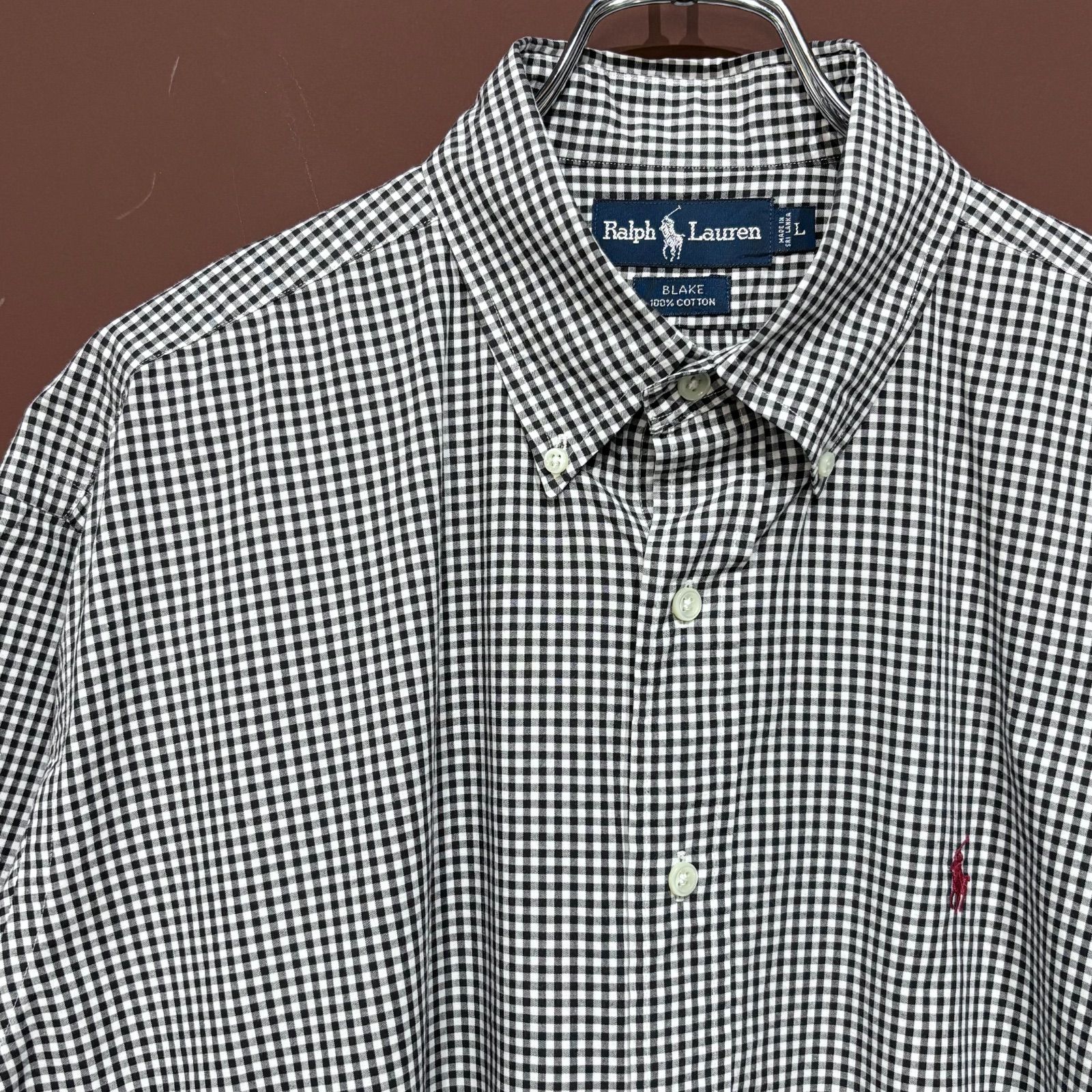 90s Ralph Lauren BLAKE ギンガムチェック半袖シャツ