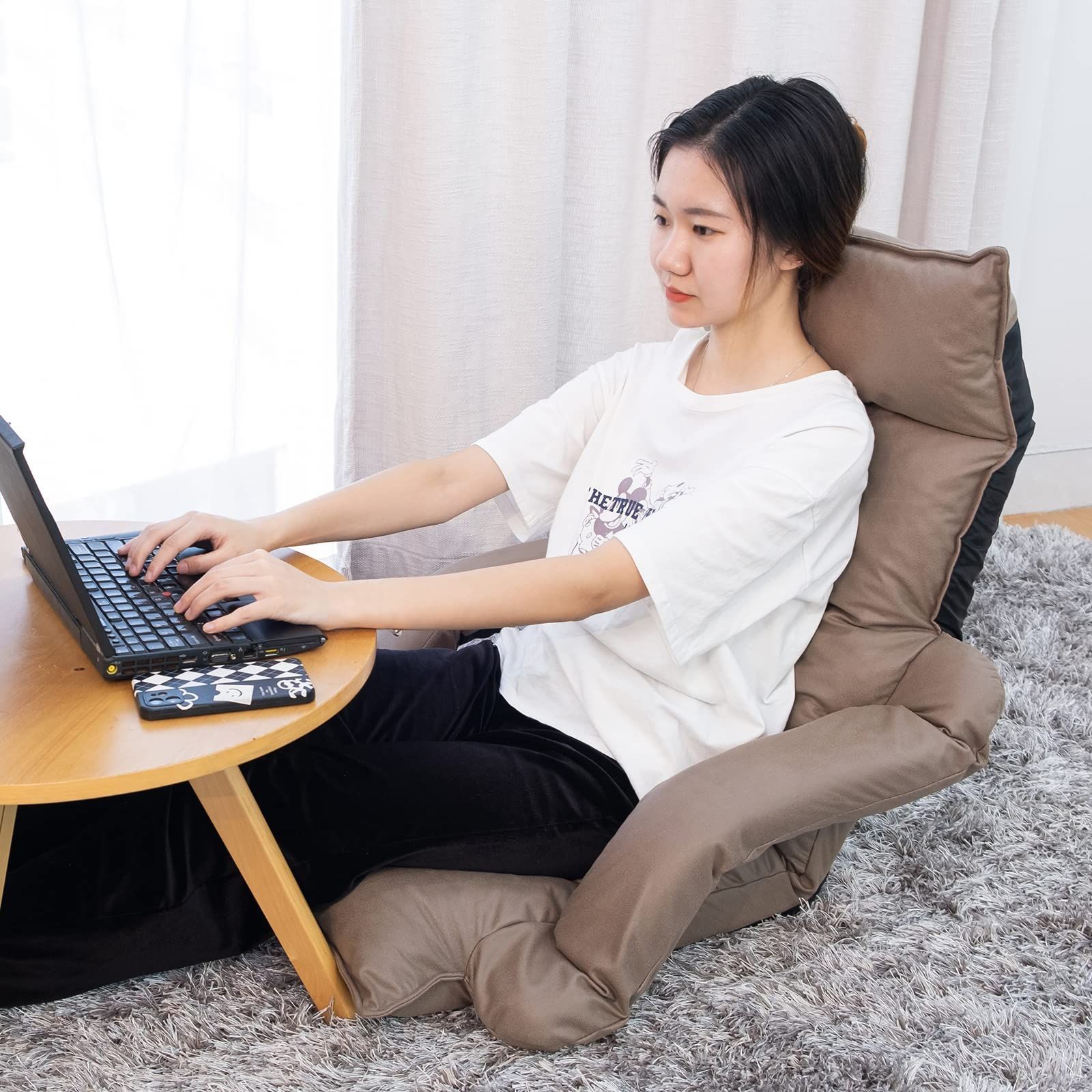 肘掛けリクライニング ハイバック座椅子