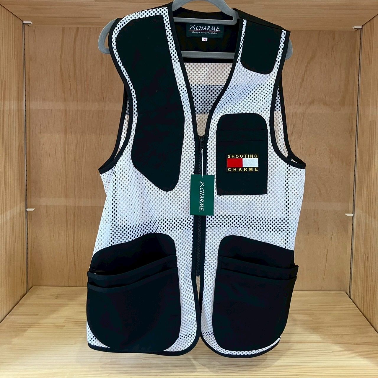 シューティングベスト　メッシュ　射撃ベスト　クレー射撃　LLサイズ　シャルム商会 射撃用品〉シャルム商会 メッシュ射撃ベスト No.4800 射撃ベスト_