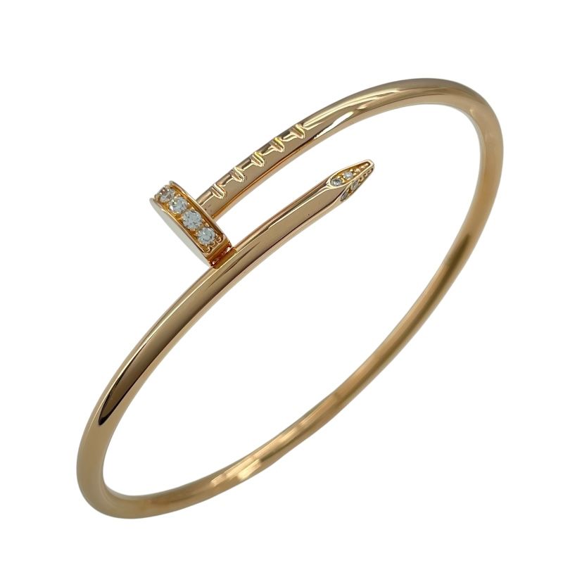 カルティエ Cartier ジュストアンクルSM ダイヤブレス ピンク