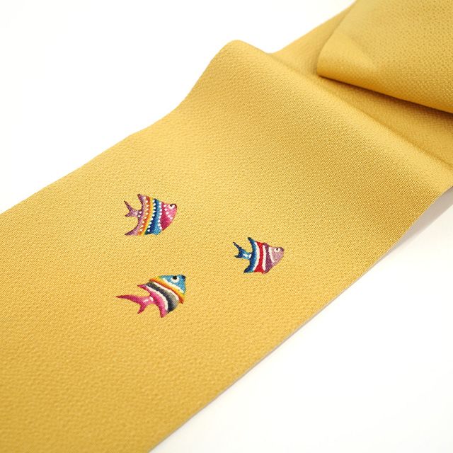 新古品】 城間栄順 名古屋帯 九寸 沖縄県 琉球紅型 本場琉球 紅型 びん