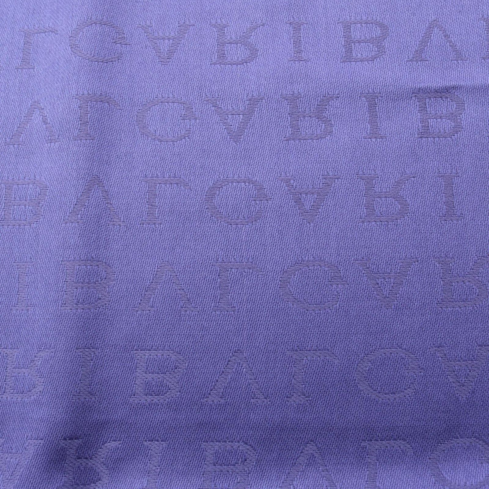 ブルガリ BVLGARI ストール ロゴマニア ネイビー シルク ウール