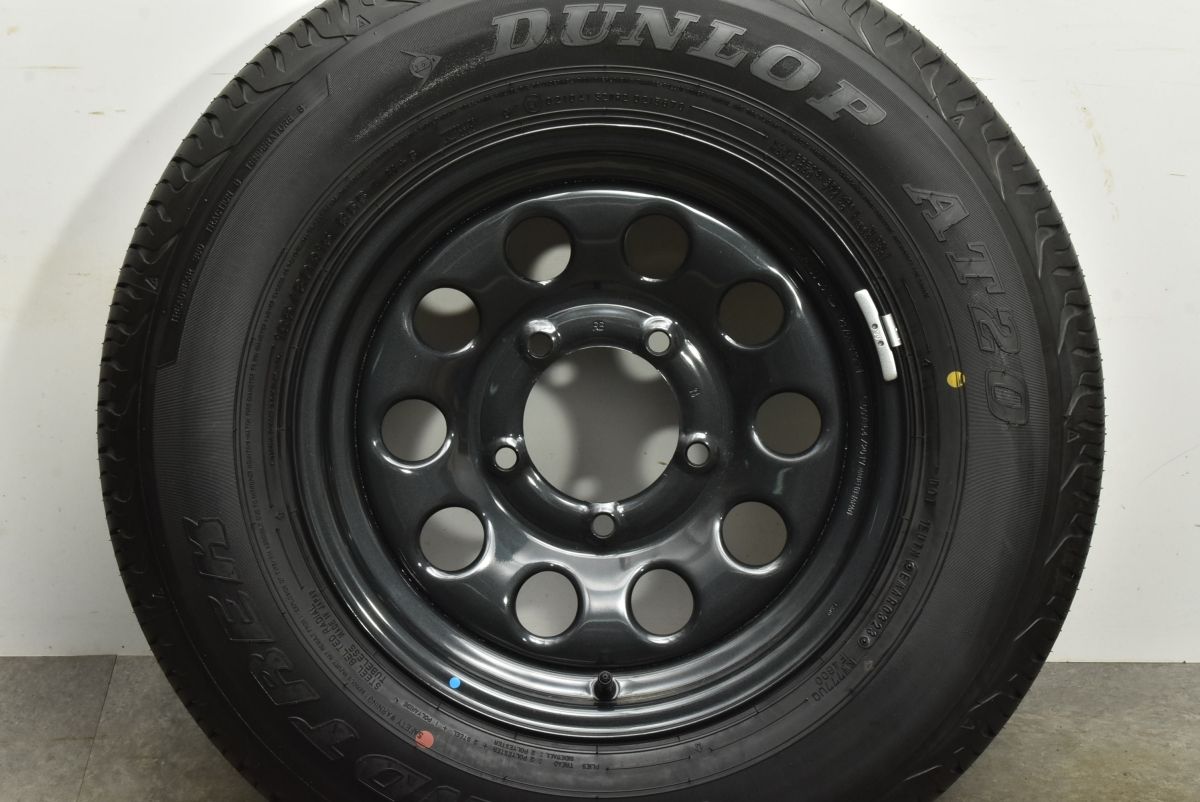 製 新車外し品 スズキ JB74 ジムニー シエラ 純正 15in 5.5J 5 PCD139.7 ダンロップ グラントレック AT20 195 80R15 1本販売