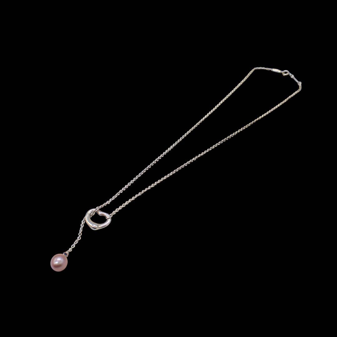 ティファニー Tiffany & co. ラリエット ラリアット パール ピンク