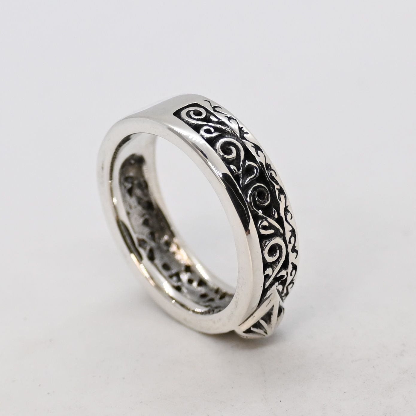 研磨済】SAAD アラベスク サンシンボル リング 13号 シルバー925 太陽