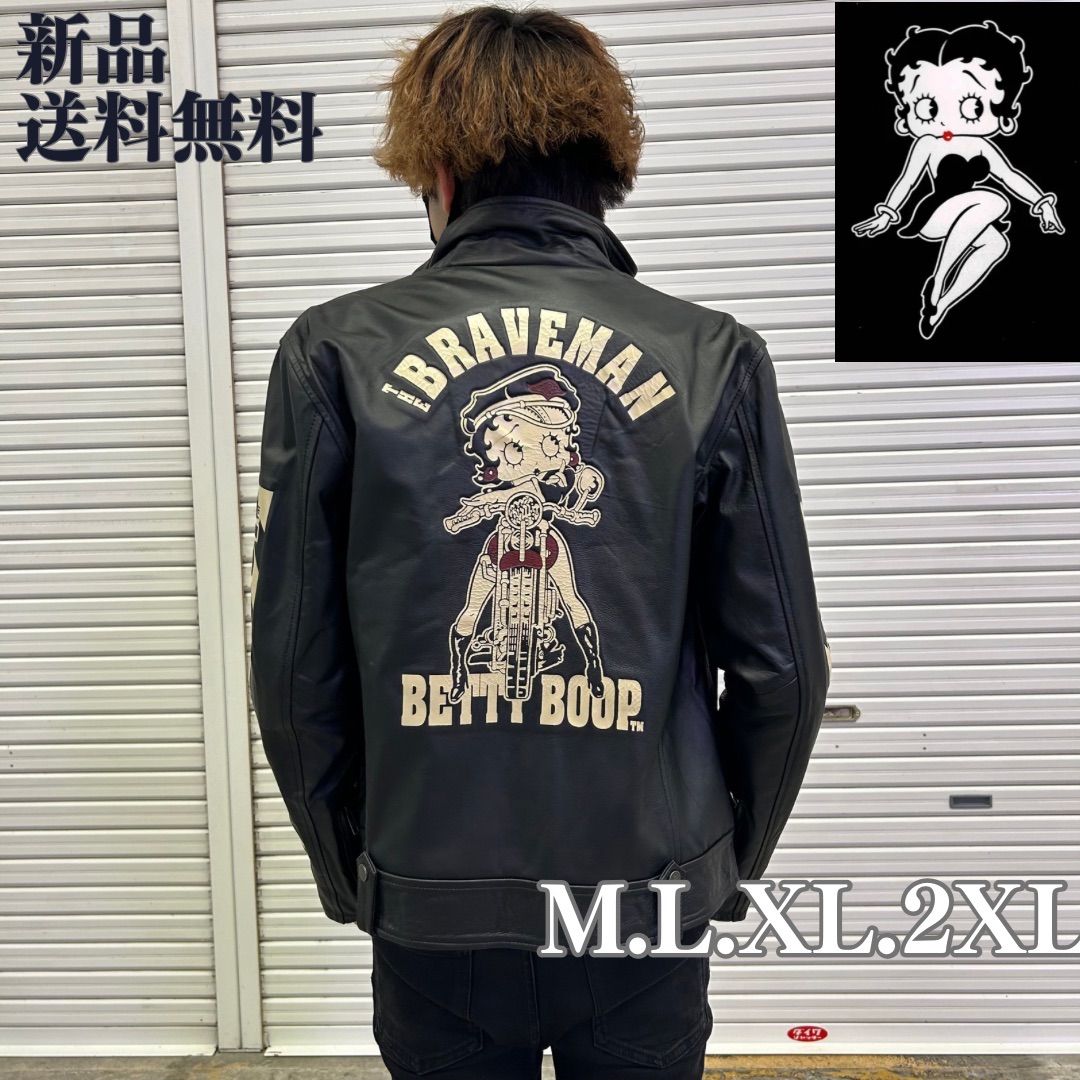 即日発送対応 BRAVEMAN レザーライダース シングル ベティちゃん BETTY ...