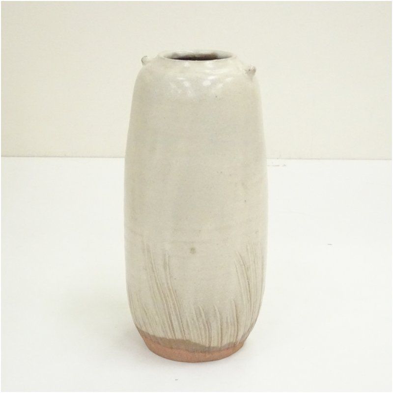 備前焼 名工 高原昌治 造 窯変花入 共箱 茶道具 師】伊勢崎陽山 石井