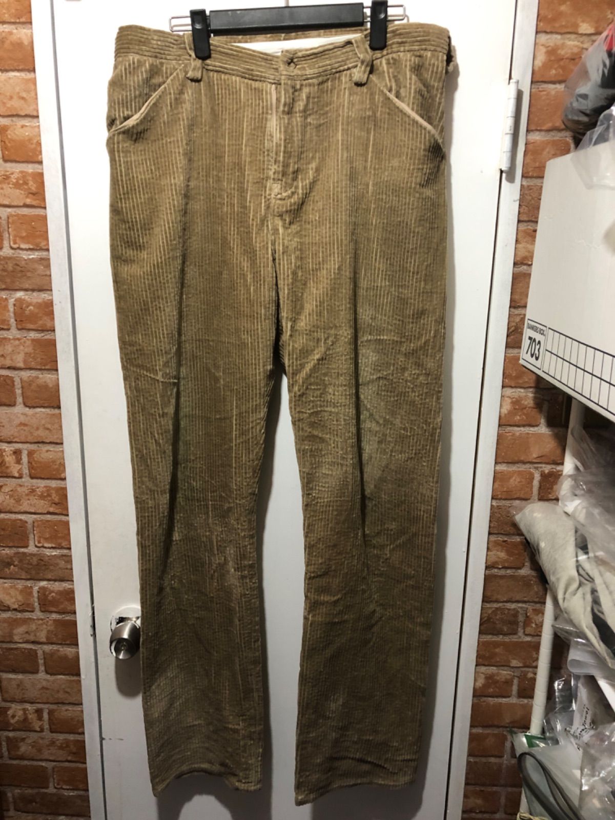 SUNSEA サンシー 17AW Velvet Corduroy 519 Pants ストレートパンツ  