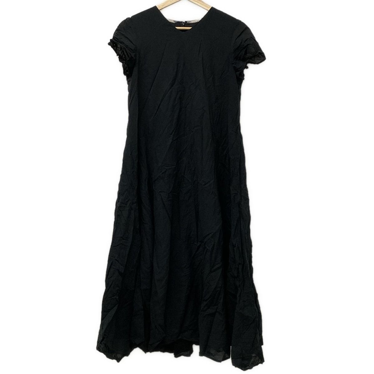 BLUE LABEL CRESTBRIDGE 半袖ワンピース 36 黒 BLUE LABEL CRESTBRIDGE