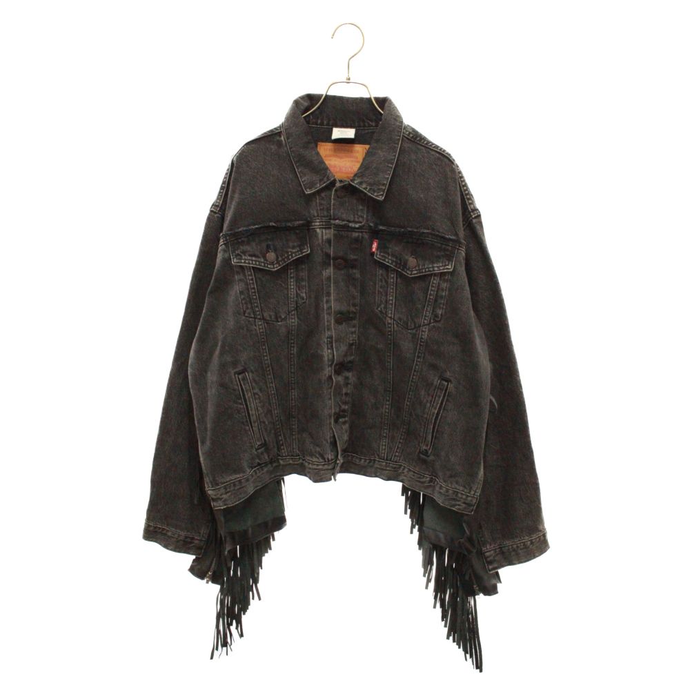 VETEMENTS (ヴェトモン) 18AW ×Levi's リーバイス レザーフリンジ再