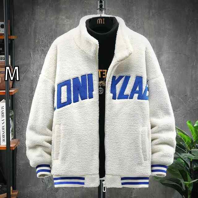 [M]メンズ  服  シンプル ファッション オシャレ 大人 かっこいい 大きいサイズ ストリート 紳士服 春秋冬 グレーン フリースジャケット 厚手 暖かい 