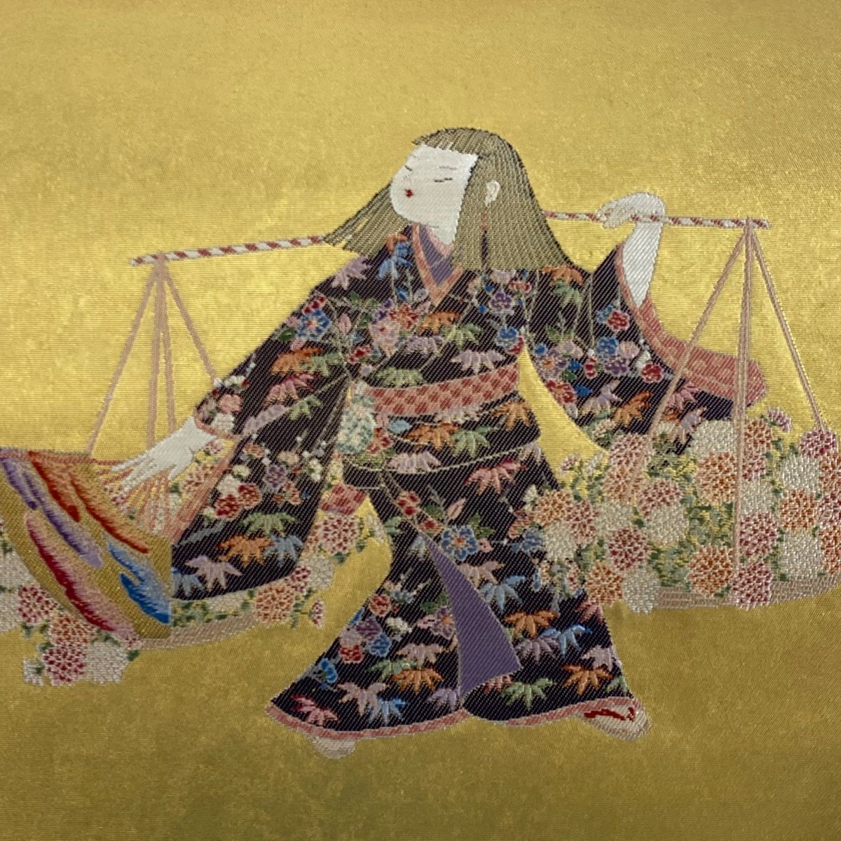 ☆長嶋成織物謹製 瀞金 金箔 袋帯☆ 長嶋成織物瀞本金