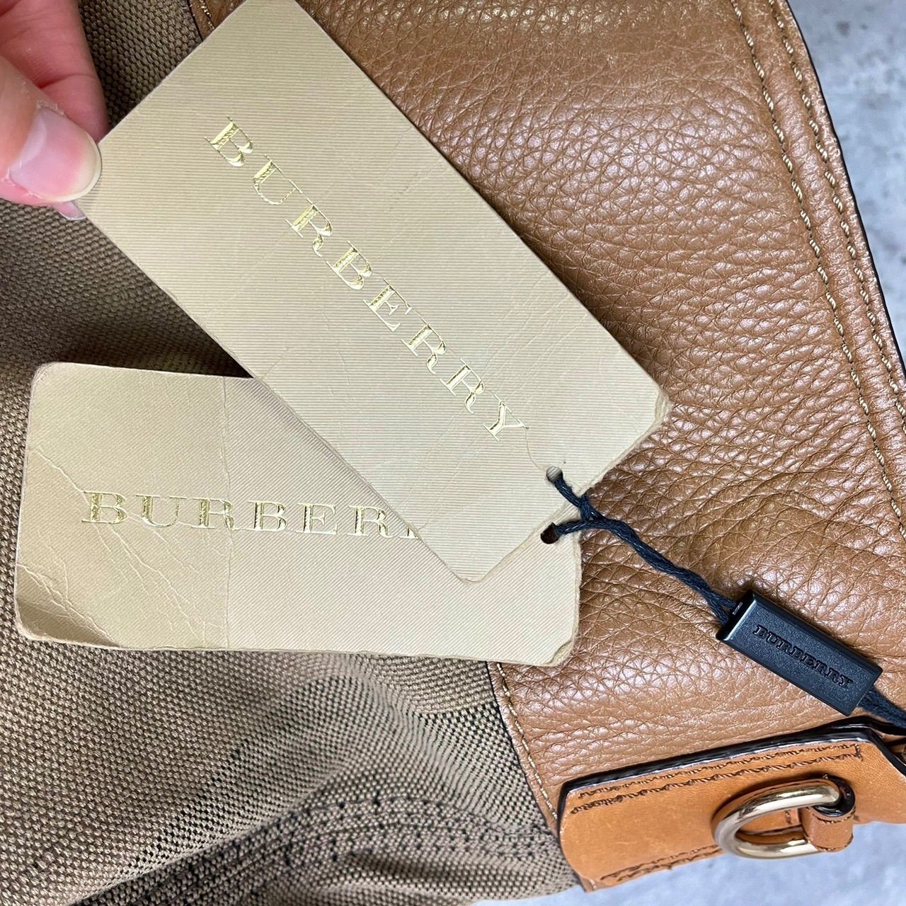 ✨極美品✨ BURBERRY バーバリー トートバッグ ハンドバッグ バケツ型 