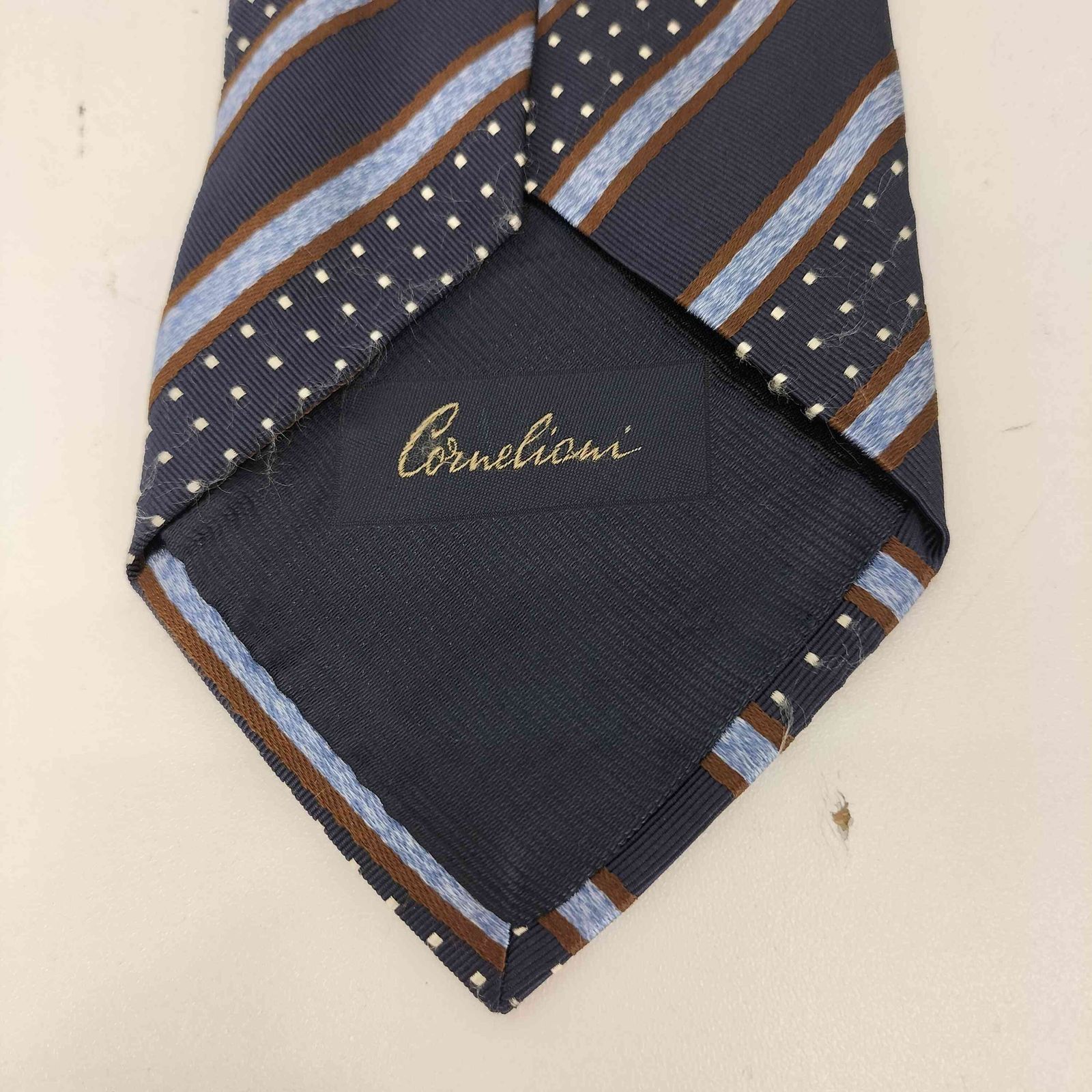 コルネリアーニ　ストライプネクタイ　未使用 コルネリアーニ Corneliani ストライプ柄 シルクネクタイ メンズ