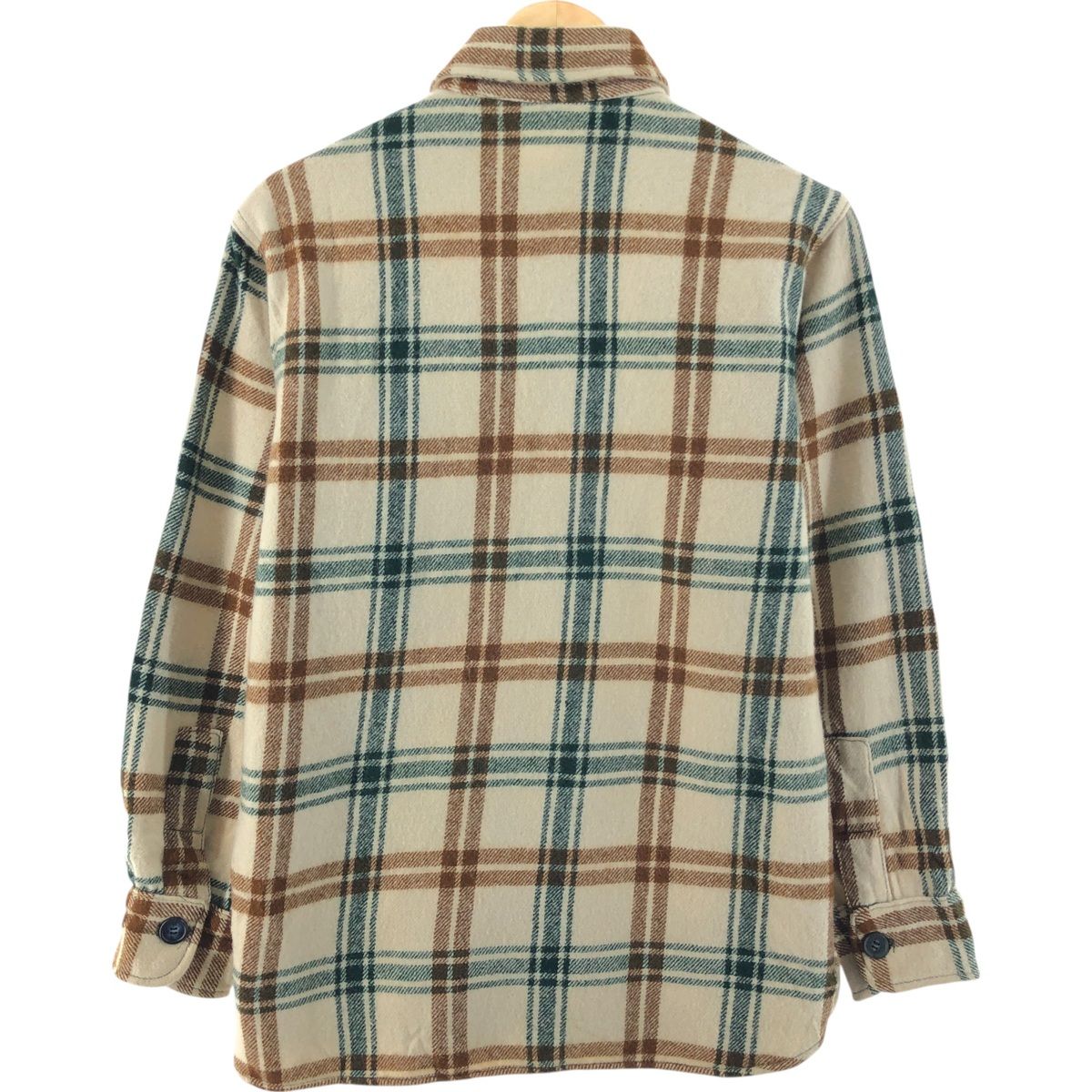 70s Wool rich チェック柄ウールシャツ ヴィンテージ古着 70年代 USA製 WOOLRICH ウールリッチ チェック柄 ウールシャツ