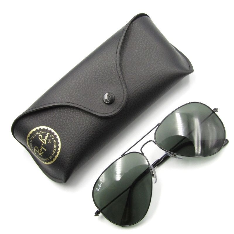 Ray-Ban サングラス アビエーター イタリア製 黒ケース付き Ray-Ban Aviator レイバン アビエーター イタリア製 黒ケース