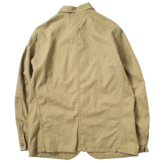 RRL ダブルアールエル ヘリンボーン柄コットンカバーオール RRL ダブルアールエル 22SS Linen Cotton Herringbone Chore